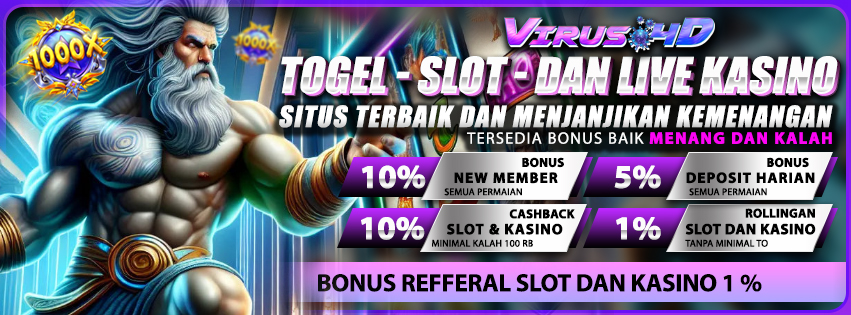 Virus4d: Togel Online, Slot, dan Casino Terbaik dan Terpercaya Tahun 2024 di Indonesia dari Sabang sampai Merauke